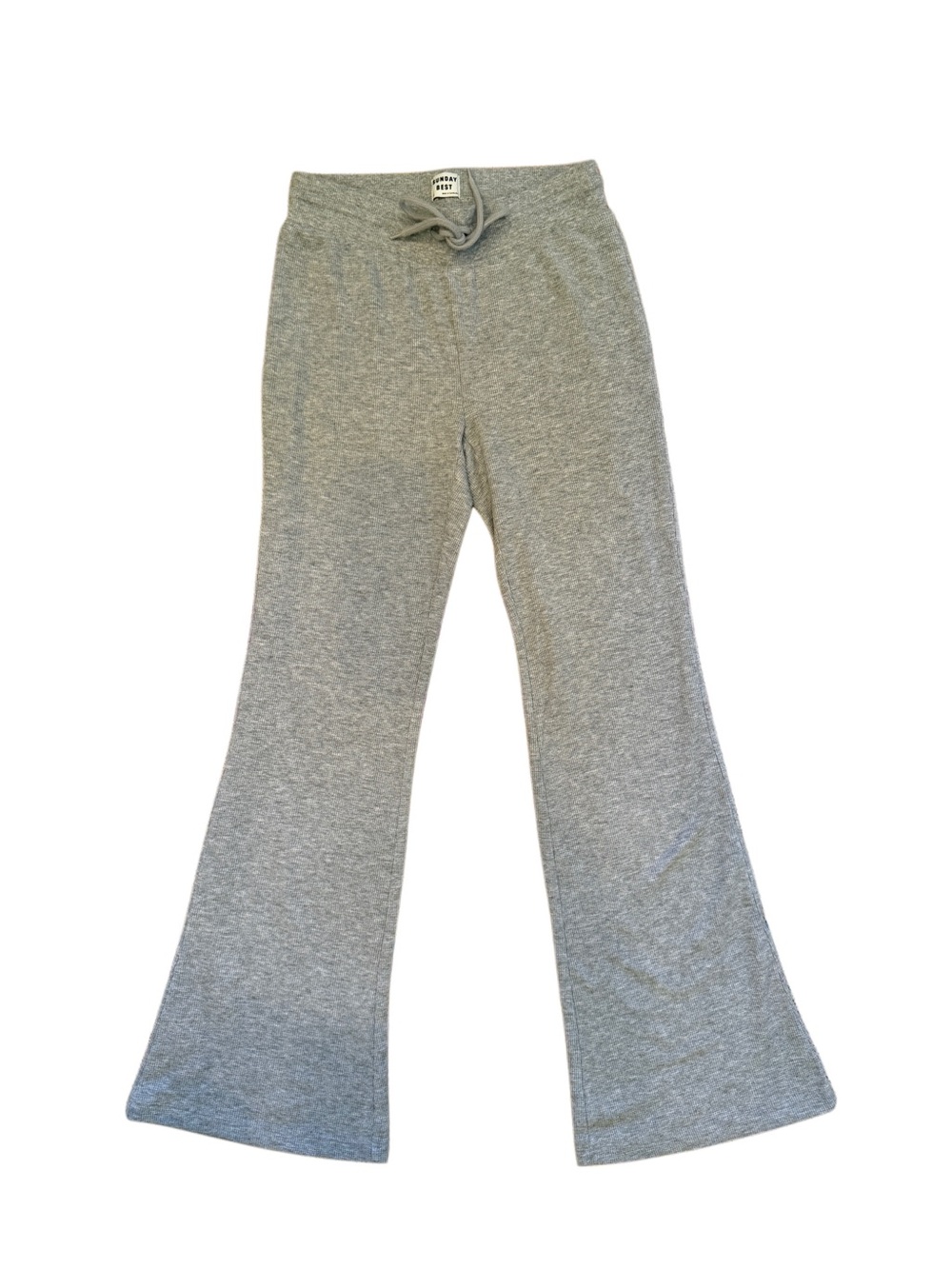 Sunday Best Gray Flare Knit Pants